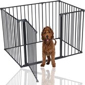 Safetots hondenspeelpen Assortiment, Zwart, 72cm x 105cm (10 opties beschikbaar), huisdierpen voor huisdieren, honden en puppy's, hondenbox geschikt voor gebruik binnen en buiten, Puppyren, eenvoudige installatie