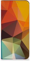 Smartphone Hoesje Geschikt voor Fairphone 5 Leuk Book Case Polygon Color