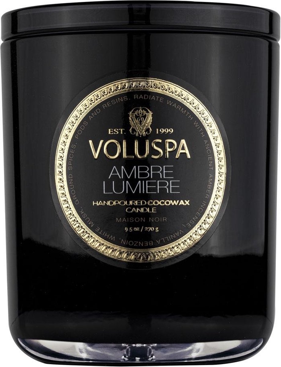 Voluspa Geurkaars Maison Noir Ambre Lumiere Classic Candle 270gr