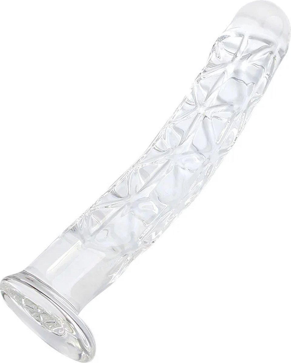 Goedkoopste Glazen Dildo Met unieke structuur Large 24 cm