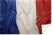 Poster Close-up van de vlag van Frankrijk - 180x120 cm XXL