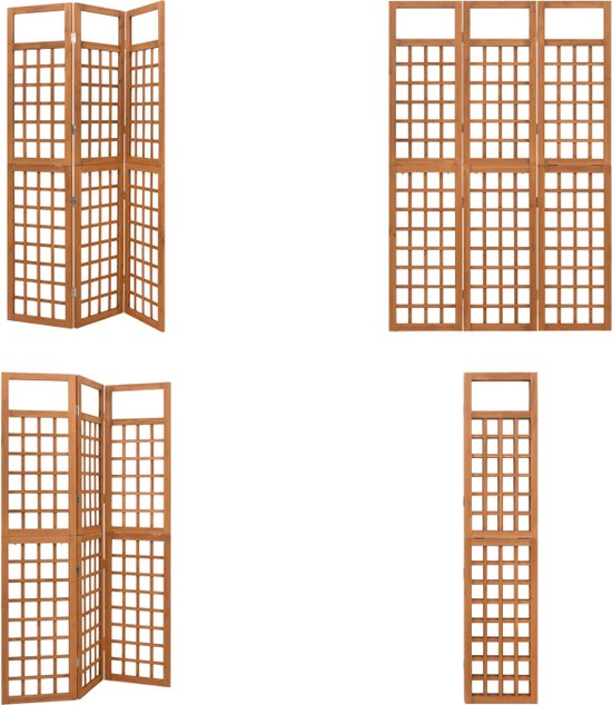 Kamerscherm Paulowniahout Zwart | Retourdeal 41% Korting