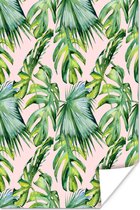 Affiche Feuilles - Vintage - Pastel - 20x30 cm