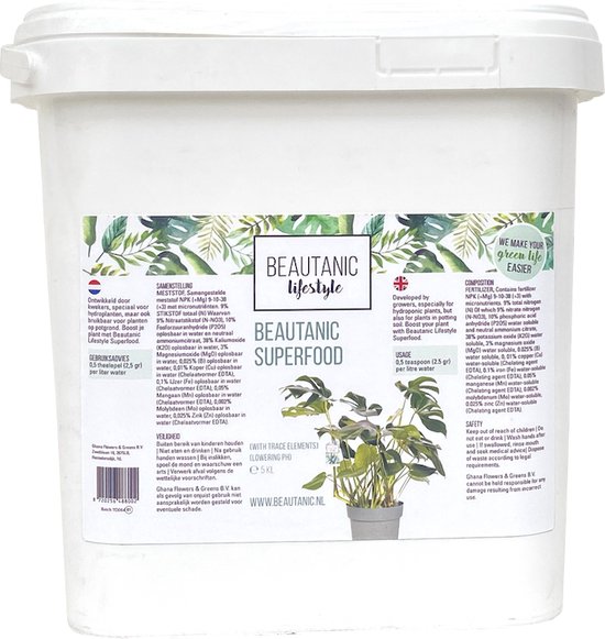 Foto: Beautanic superfood plantenvoeding voor hydrocultuur 5kg