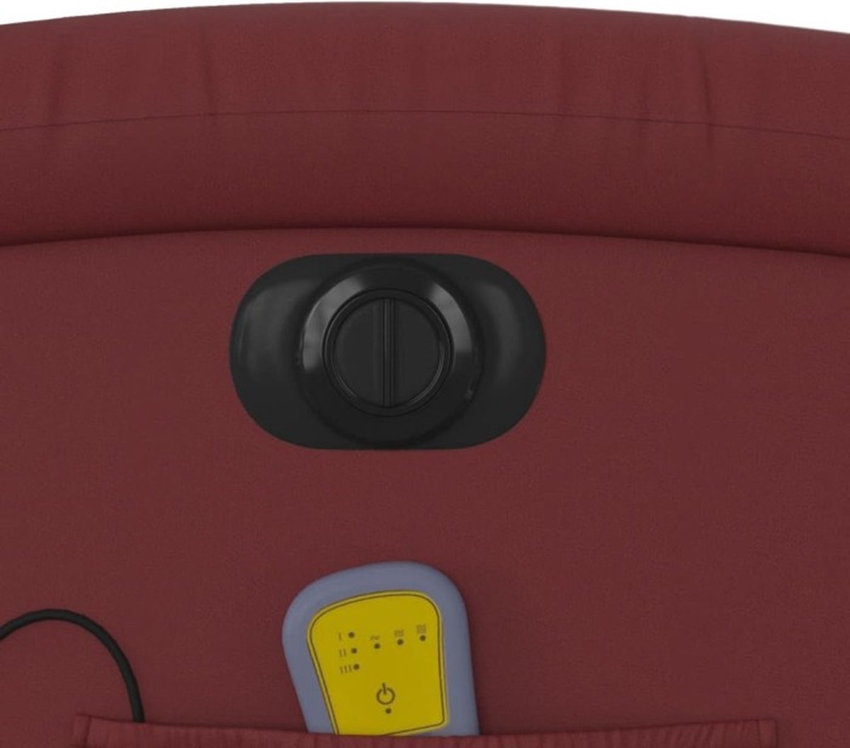 Afbeelding 3 van vidaXL Massagestoel Elektrisch Verstelbaar Wijnrood