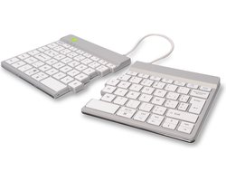 R-Go Split - Ergonomisch toetsenbord -Bluetooth - Met Break software - BE AZERTY layout - Wit