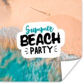 Affiche Summer - Dictons - Plage - Mer - 50x50 cm