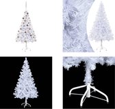vidaXL Kunstkerstboom met LED's en kerstballen 230 takken 120 cm - Kunstkerstboom - Kunstkerstbomen - Kerstboom - Kerstdecoratie