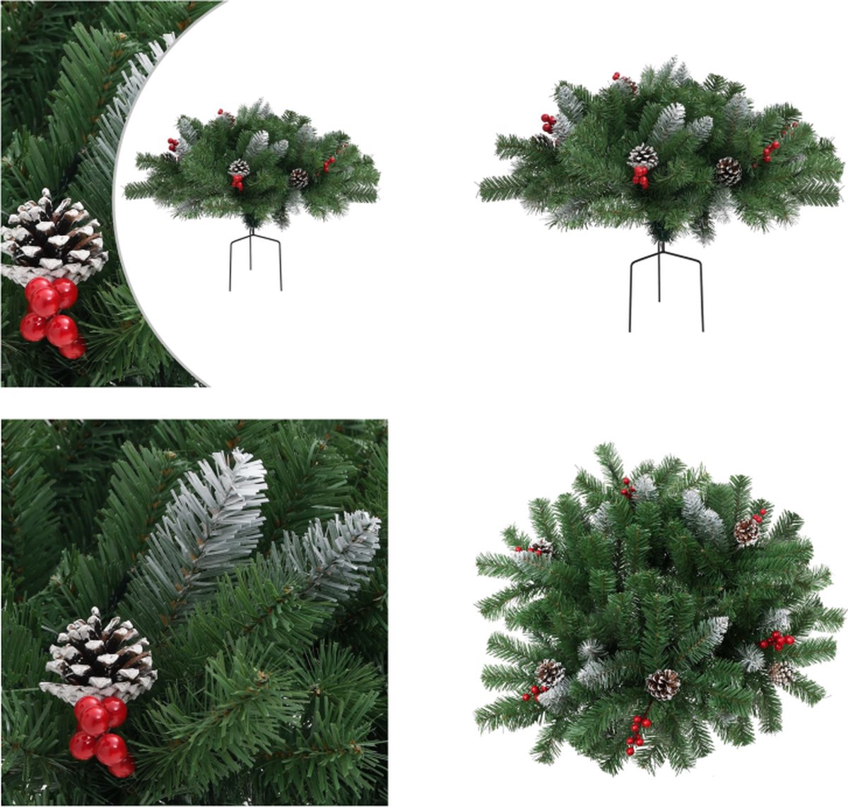 vidaXL Tuinkerstboom 40 cm PVC groen - Tuinpad Kerstboom - Tuinpad Kerstbomen - Kerstboom - Kerstbomen