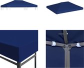 vidaXL Toit de tonnelle 310 g/m² 4x3 m Bleu - Toit de tonnelle - Toits de tonnelle - Auvents de tonnelle - Auvents de tonnelle