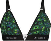 Untouched bh zonder beugel - ondergoed dames - duurzaam - perfecte pasvorm - Peacock bralette S