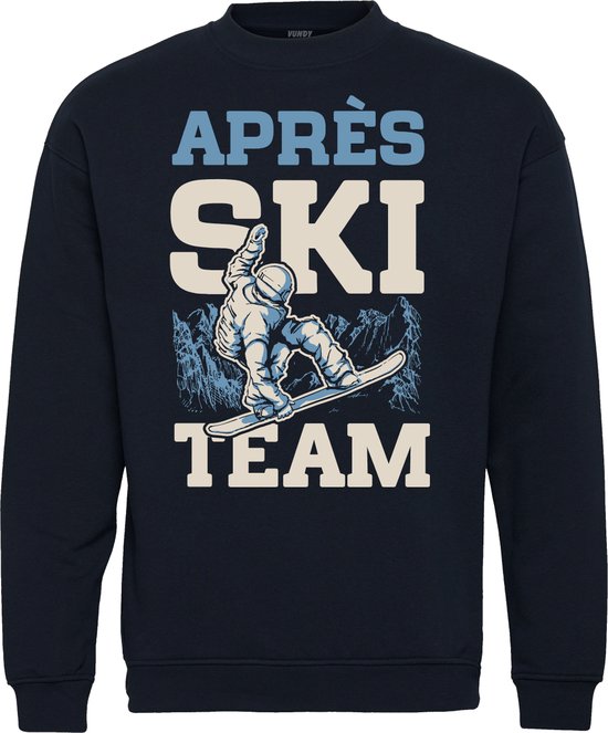 Sweater Apres Ski Team | Apres Ski Verkleedkleren | Fout Skipak | Apres Ski Outfit | Navy | maat 3XL