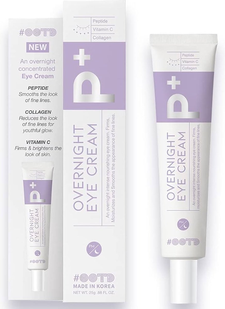 #OOTD Overnight Eye Cream met Peptide, Collageen & Vitamine C - Vegan - Korean Skincare