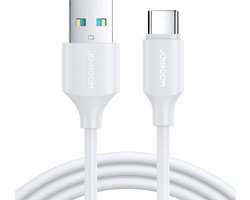 Joyroom 3A USB-C kabel 2m - Snellader - Wit