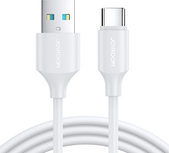 Joyroom 3A USB-C kabel 2m - Snellader - Wit