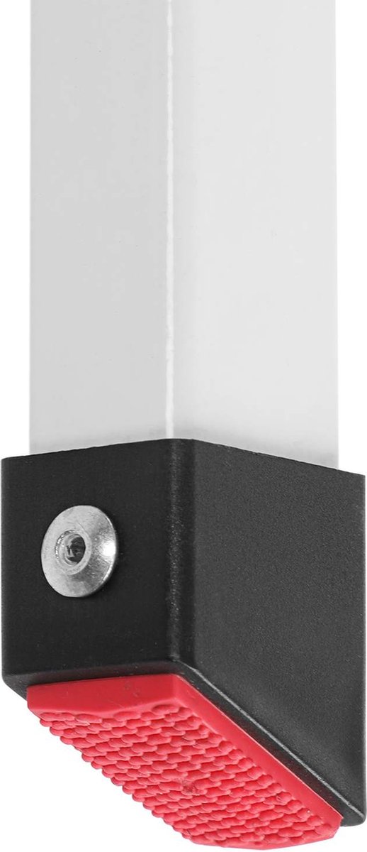 Trapladder - Keukentrap - Vouwladder - Huishoudtrap 3 treden - Antislip - Max. 150 KG - Staal - Wit - Zwart – foto 2