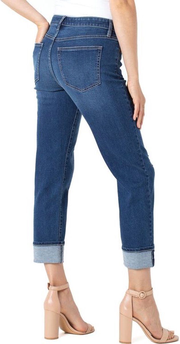 LIVERPOOL JEANS COMPANY Marley Girlfriend Cuffed Day Lily | Day Lily