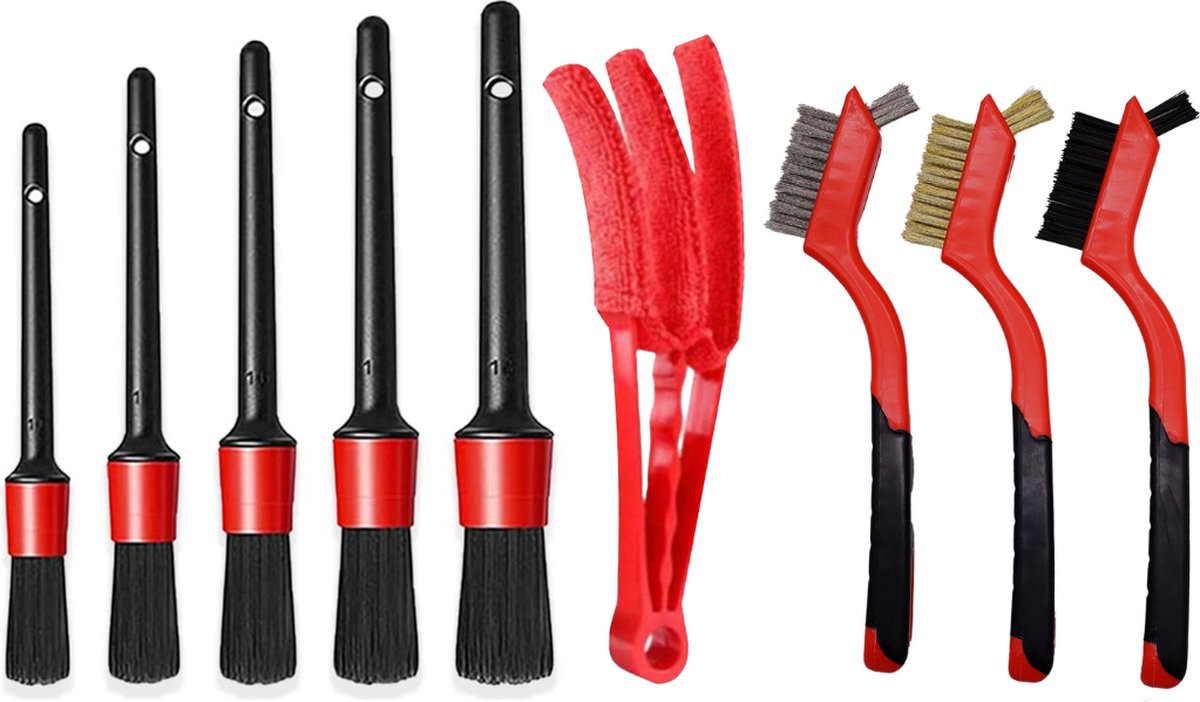 Goedkoopste Nivard Reinigingsborstel Boormachine - Borstelset Voor Boormachine - Boorborstel - 9 Stuks