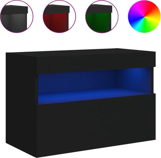 vidaXL-Tv-wandmeubel-met-LED-verlichting-60x30x40-cm-zwart