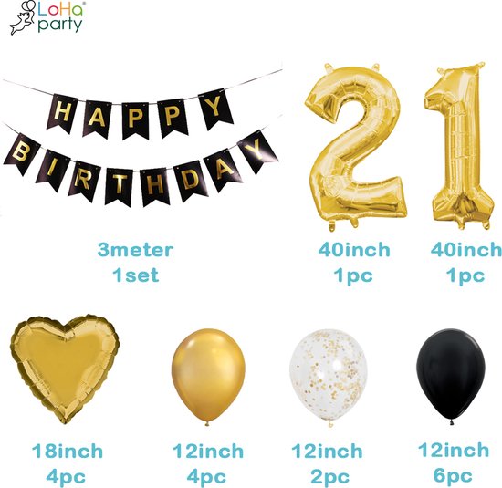 8 Instagram Tik Tok Happy Birthday Sticker Bloem Ballon Wit Helium Ballonnen Bruiloft Verjardaag Baby Shower Feestpakket Viesering De