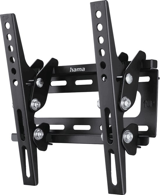 Hama TV muurbeugel - kantelbaar - voor 19-46 inch schermen - tv ophangsysteem - VESA tot 200x200 - tot 25 kg - zwart