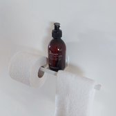 Qstiel Qini blanc - Porte-rouleau de papier toilette - Porte-rouleau de papier toilette - Porte-serviette - Double - Wit
