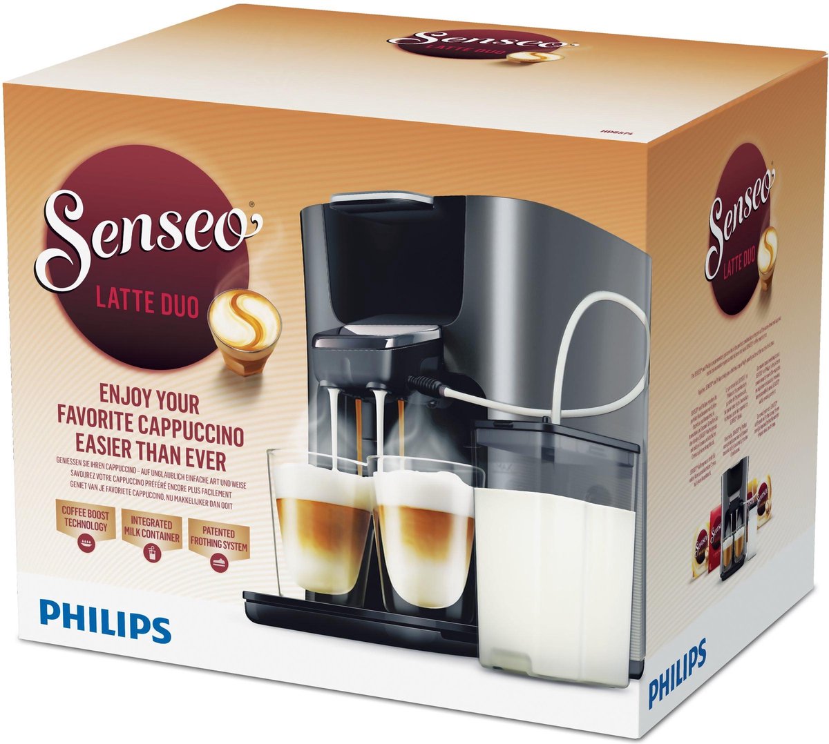 Philips Senseo Latte Duo HD6574/50 - Koffiepadmachine - Titanium | bol.com