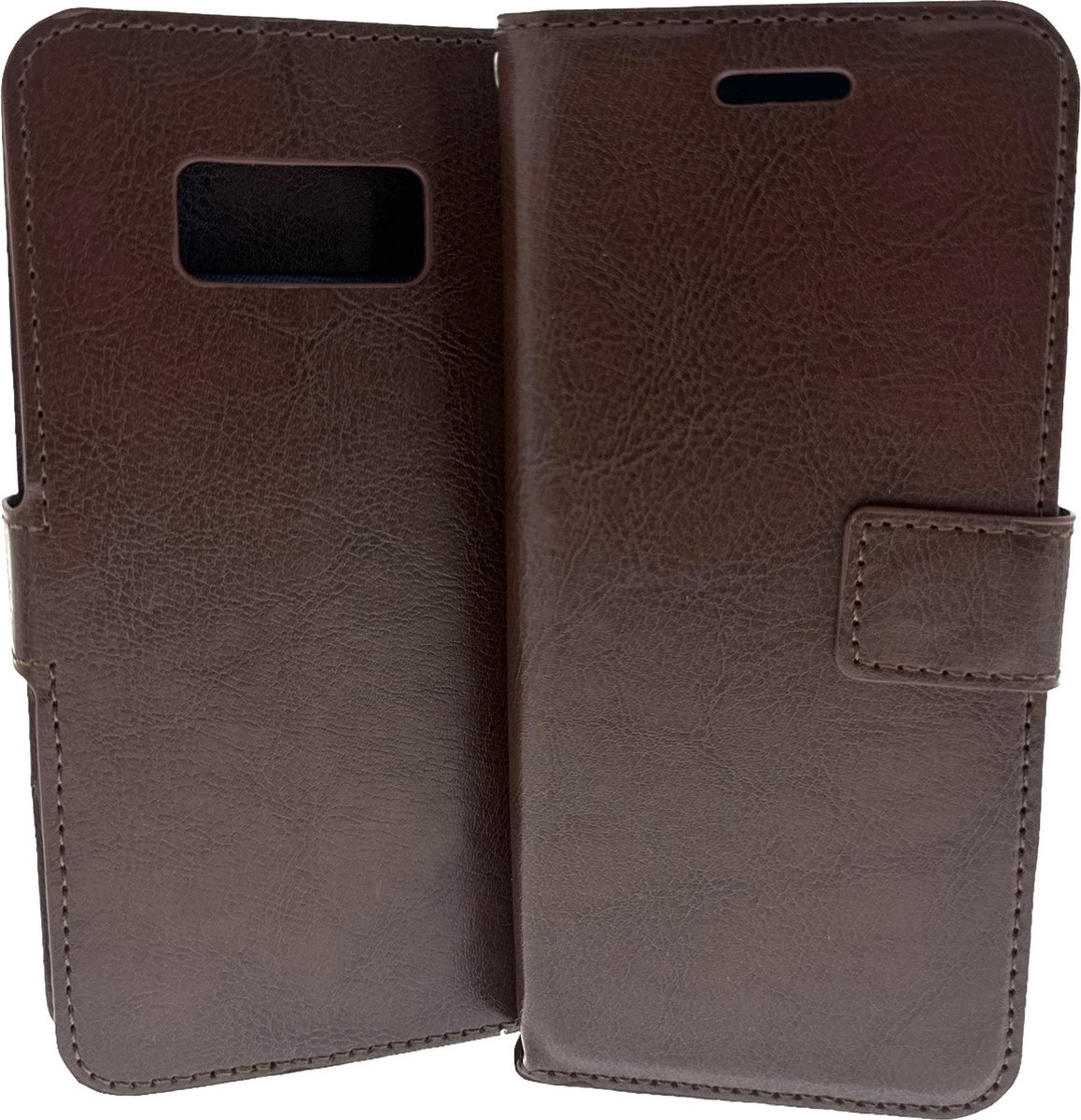 Portemonnee Book Case Hoesje Geschikt voor: Samsung Galaxy S8 Plus - Bruin