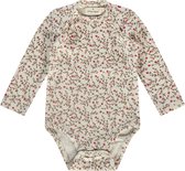 A Tiny Story baby romper long sleeve Unisex Rompertje - creme - Maat 62