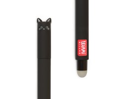 foto van Legami - Uitwisbare Pen - Kat - Inktkleur Zwart - Navulbaar - Back to School