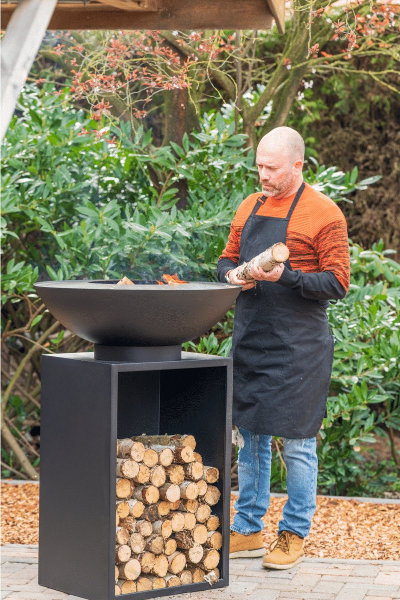 RedFire Onyx Classic Vuurschaal BBQ - Ø 80 cm - Zwart