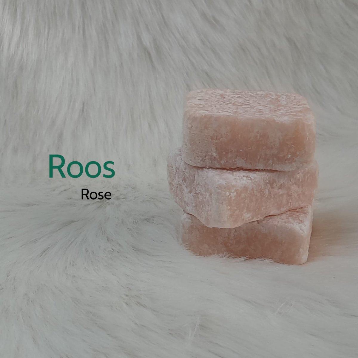 3 Amberblokjes: Roos - Navulling set