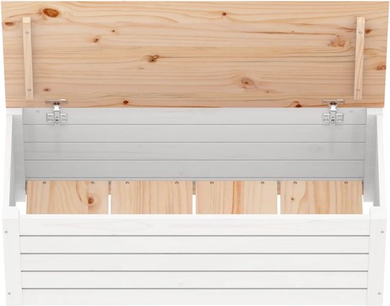 vidaXL Opbergbox 80x40x45,5 cm massief grenenhout, gereedschapskist, opbergkoffer, tuinkist, opbergkist, tuinbox, terrasbox, kist, opberg kist