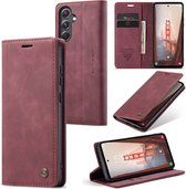 CaseMe Book Case - Geschikt voor Samsung Galaxy S23 FE Hoesje - Bordeaux