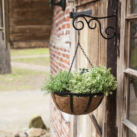 Bloembak beugels muur plantenbak haak terras ophanghaken hanger venster plantenbak beugels hanger met 2 ankers voor hek pergola balkon