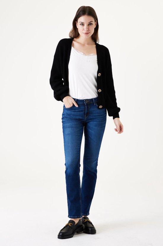 GARCIA Celia Dames Straight Fit Jeans Blauw - Maat W36 X L36