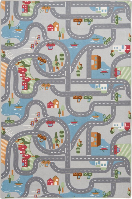 Speelkleed auto - Rocky Ride Grijs | Wasbaar