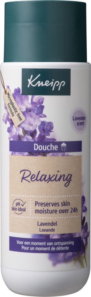 Kneipp Relaxing - Douchegel - Lavendel - In vernieuwde duurzame verpakking! - Voordeelverpakking - Grootverpakking - 6 x 200 ml