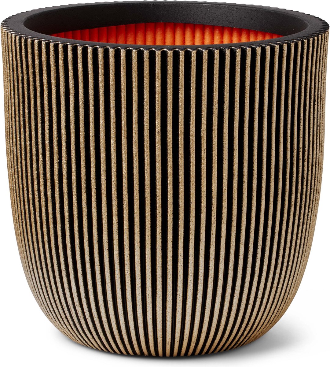 Capi Europe Flower Pot bowl Groove NL - 35x34 - Gold
