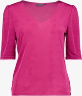 TwoDay dames top met halflange mouwen - Roze - Maat XL