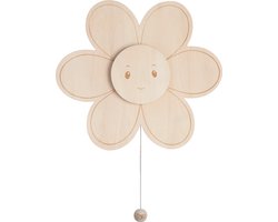 Baby's Only Houten wandlamp babykamer & kinderkamer - Bloem - Wonder - Bruin - FSC-keurmerk - Duurzame ledverlichting - 25.000 branduren - Eenvoudig aan de muur te bevestigen