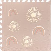 LOEF speelmat - puzzelmat - Speelmat - Dikke foam - Veilig spelen - Kindermat - Rainbow Sun Cream