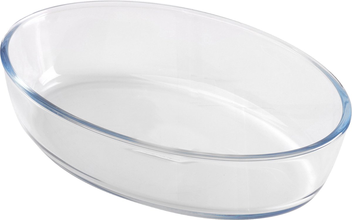 Chef Traiteur Ovenschaal van borosilicaat glas - ovaal - 1.6 Liter - 26 x 18 x 6 cm