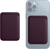 Waeyz - Porte-cartes magnétique adapté pour iPhone Magsafe - Porte-cartes magnétique - Porte-cartes adapté pour iPhone 12/13/14/15 - Violet foncé