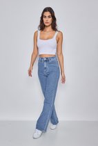 Wide leg jeans dames (Lichte stretch)