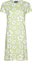 Groen katoenen dames nachthemd bloemen - Groen - Maat - 42