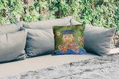 Tuinkussen - Portret van postbode Joseph Roulin - Vincent van Gogh - 40x40 cm - Weerbestendig