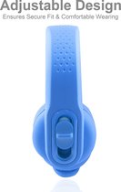 DKT Eduline Flexifoon blauw flexibele hufterproof koptelefoon hoofdtelefoon kinderen voor gebruik in de school klas