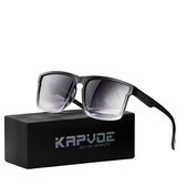 Kapvoe zonnebril - UV 400 Polariserend - Zwart Transparant