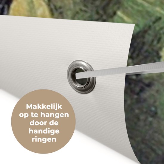 Affiche Jardin Sentier en pente à Montmartre - Vincent van Gogh - 200x200 cm - Toile jardin - Affiche extérieure